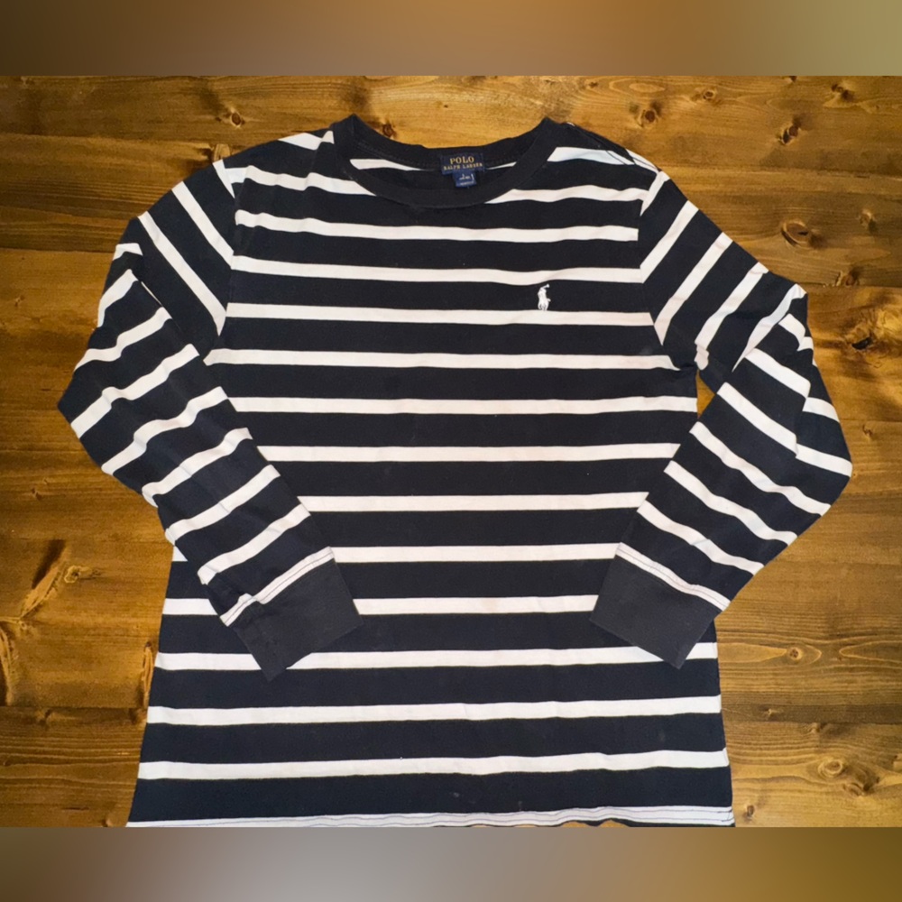 Polo Ralph Lauren Striped Long Sleeve Tee – Youth Large (14–16)
